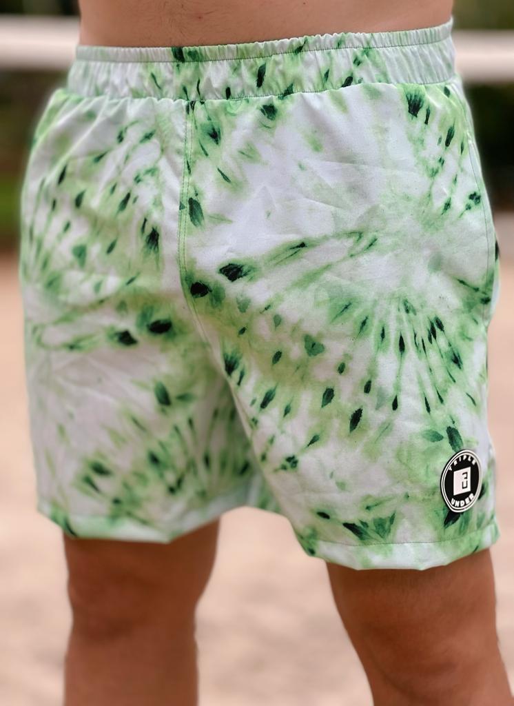 Shorts Masculino Wave Tie Dye Verde - Triple Under Varejo