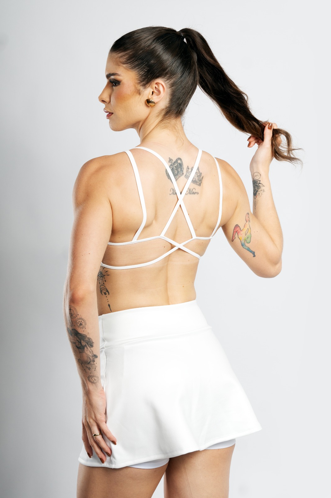 Top Sport Branco Shine - Triple Under Varejo