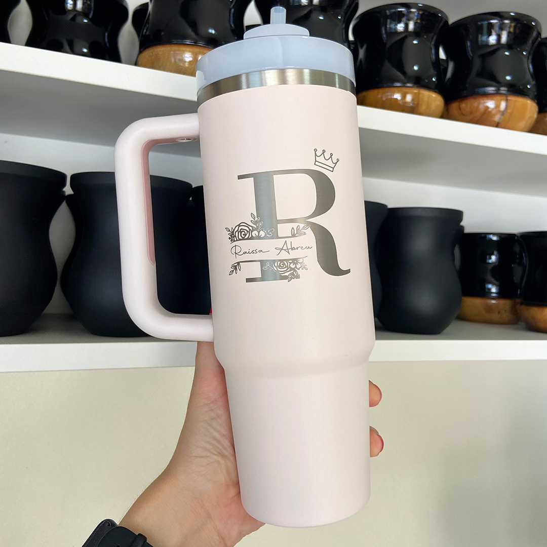Copo Quencher Stanley com Canudo e Arte Personalizada - Diversas Cores ...