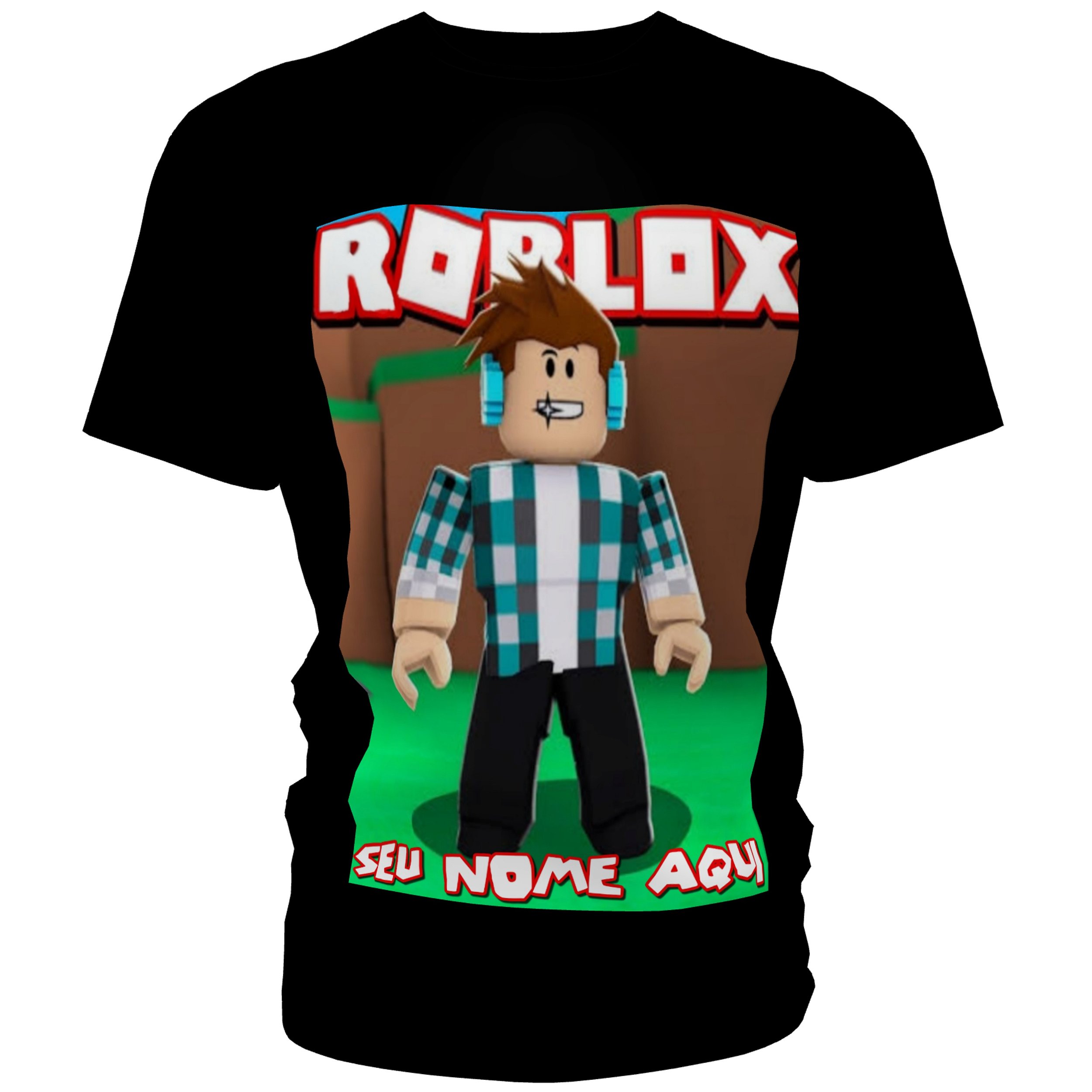 2 Camisetas Jogo Roblox Infantil