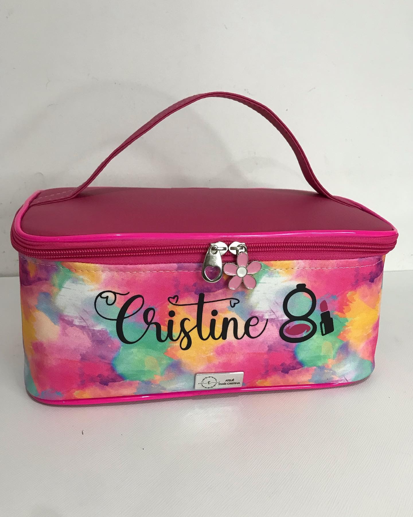 Necessaire Porta Maquiagens Personalizada - Ateliê Thaís Cristina Bolsas  Artesanais