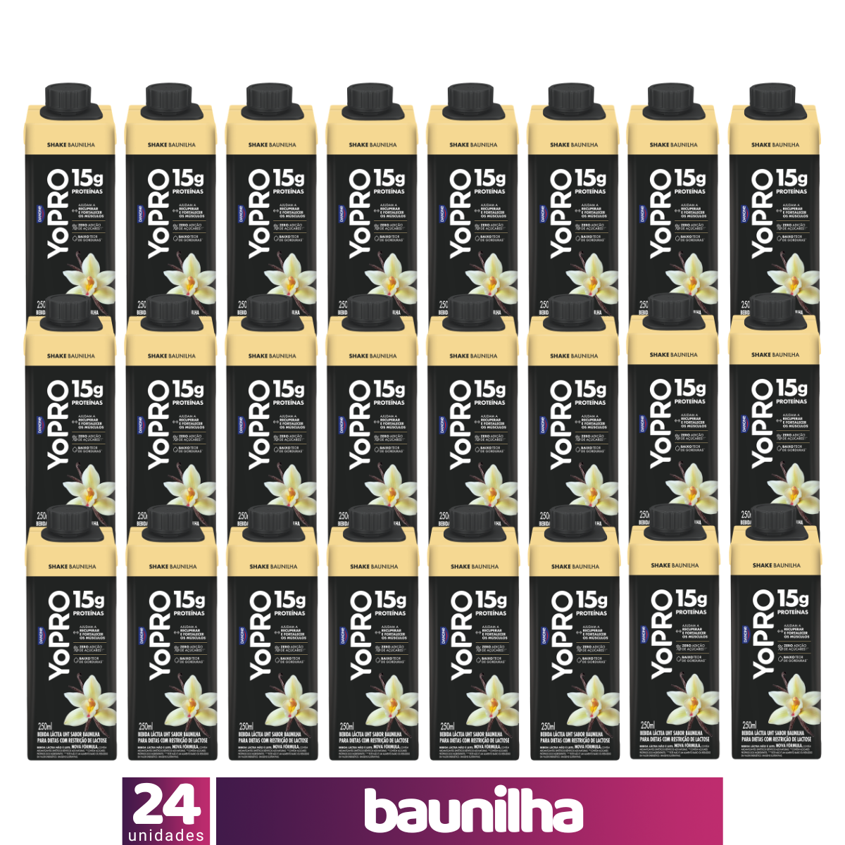 Icopro Shake 24 YoPRO Shake UHT 250ml 15g proteínas (CAIXA) - Frete grátis ...