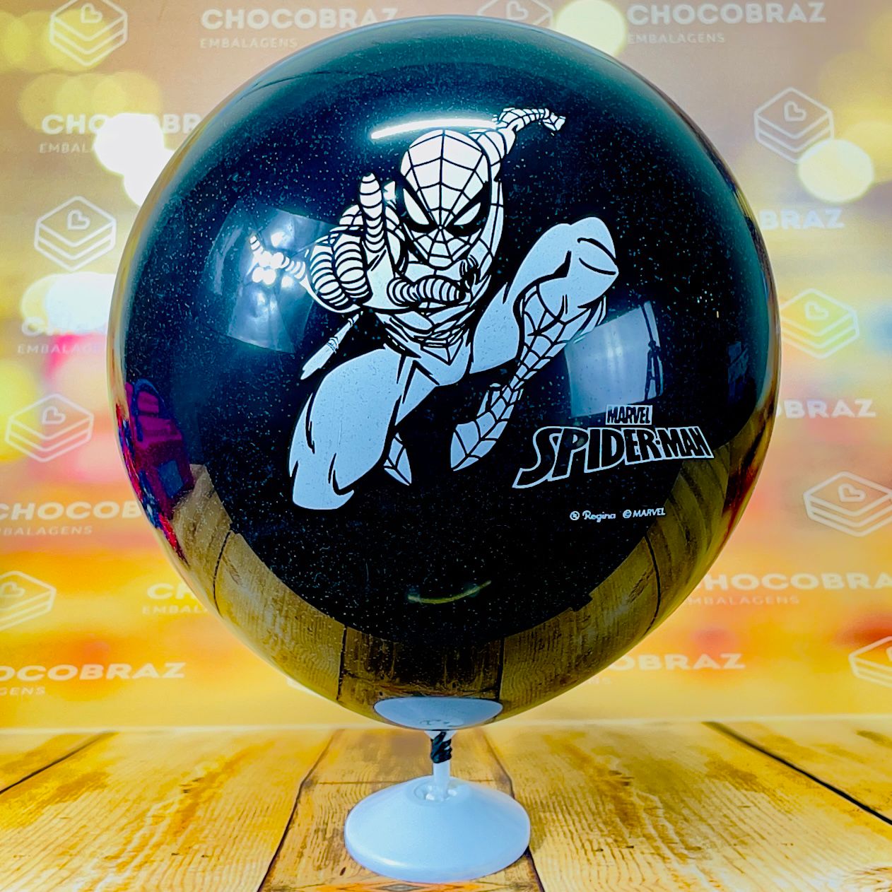 25 Balão Homem Aranha Spider Festa Redondo 9 Pol. Regina - Chocobraz ...