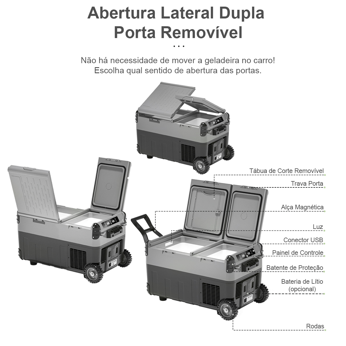 Geladeira e Freezer Portátil Automotiva 40 Litros Quadrivolt - DX-COLD