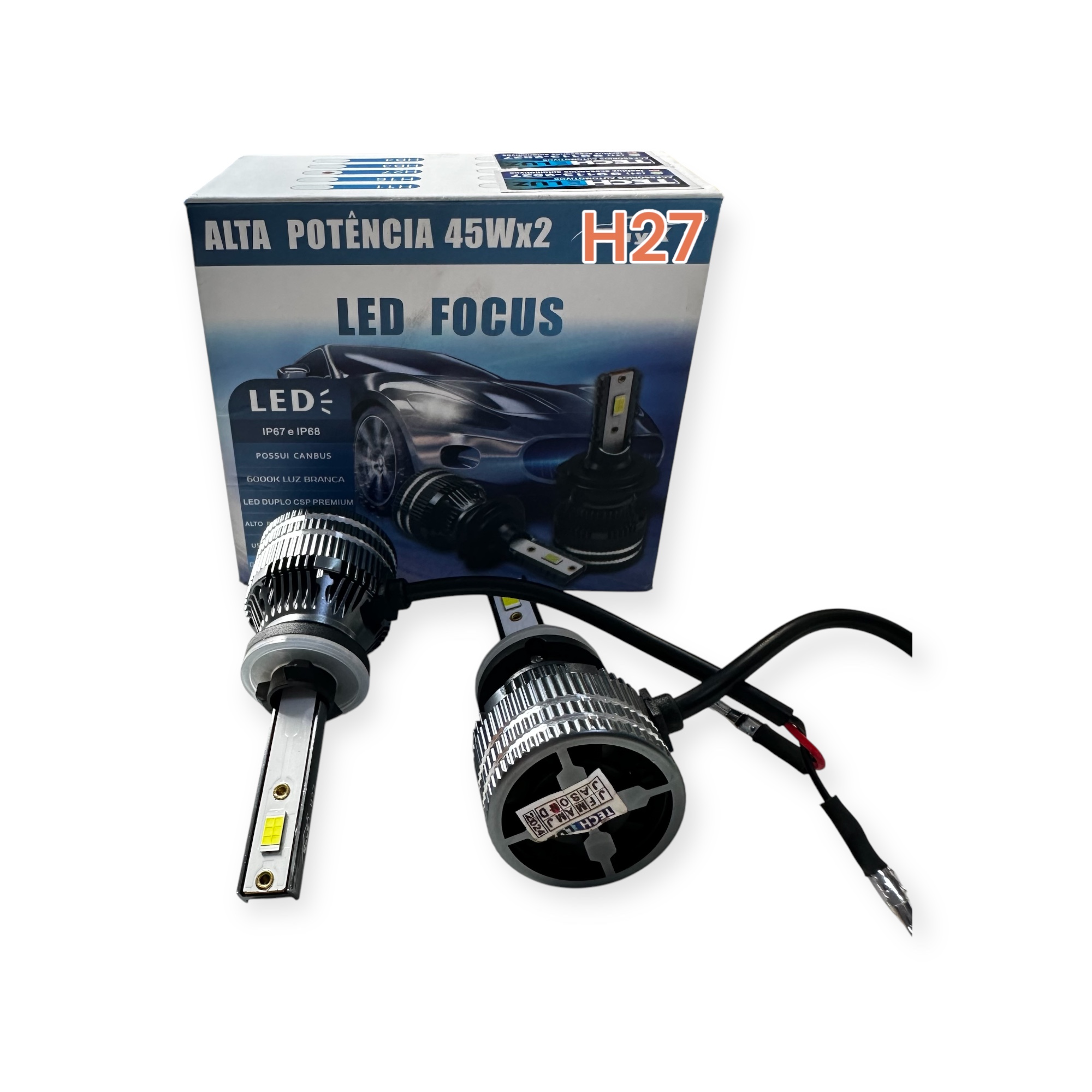 Kit H27 Ultra LED Focus 90W 13.000 lm 6000K (Par) | TechLuz