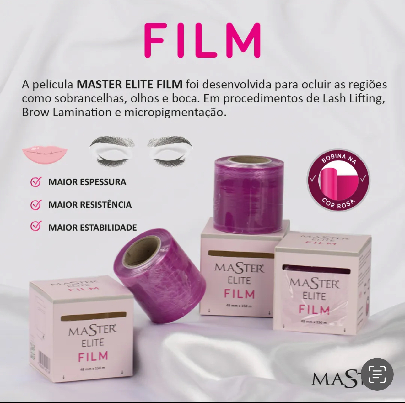 PLASTICO FILME ROSA MASTER - LOJA ROSA
