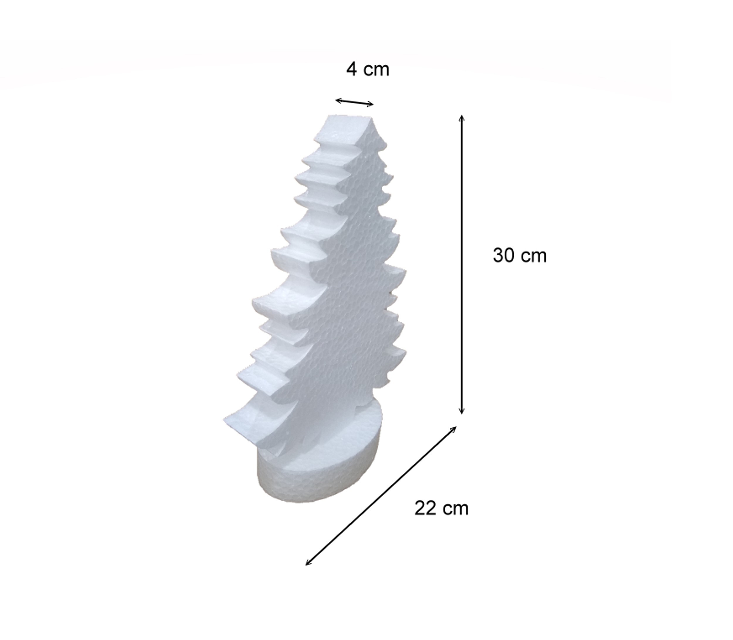 Árvore de Isopor EPS 30 Cm Decoração Festa Natal - Isovale
