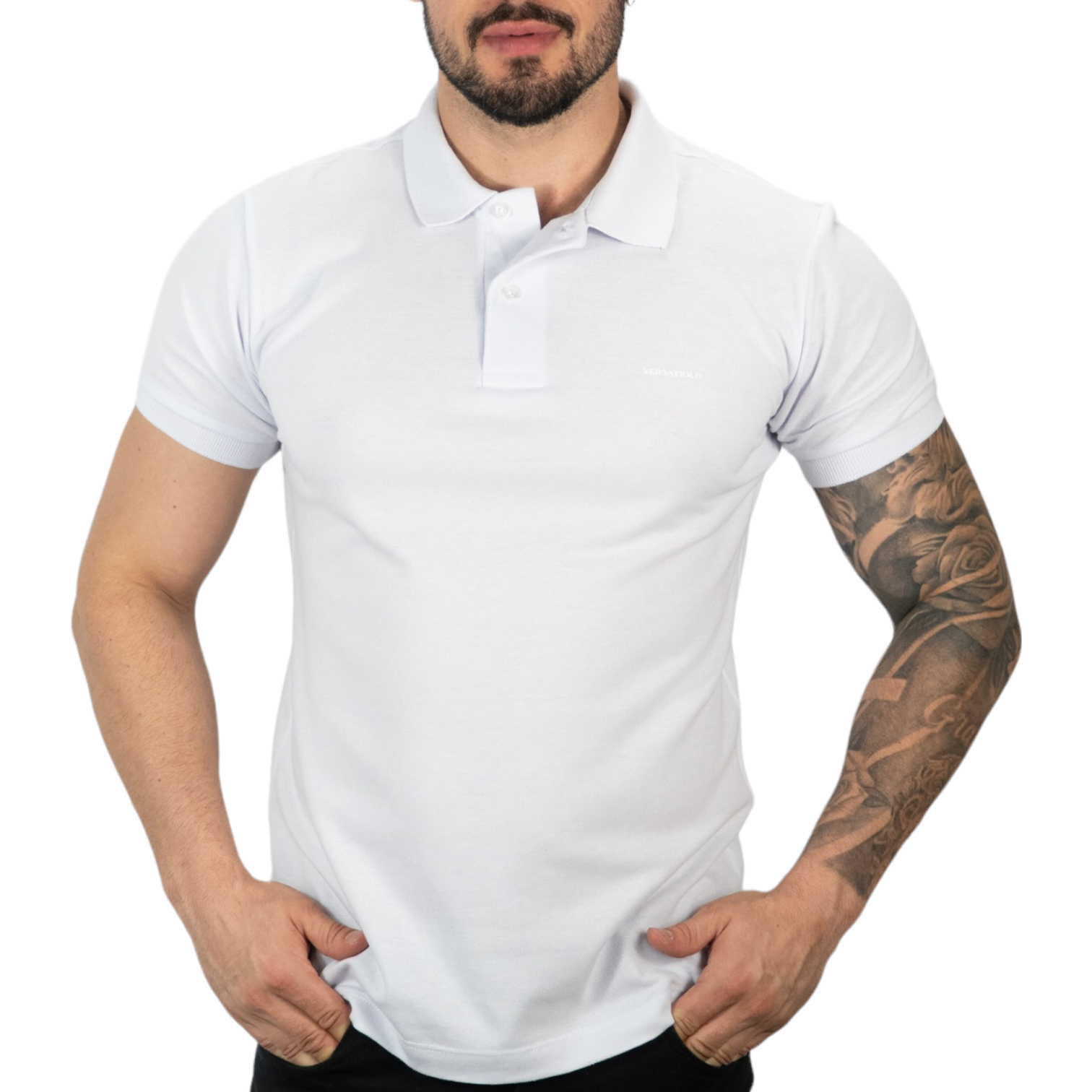 Camisa Polo Prada Original Chumbo Masculino