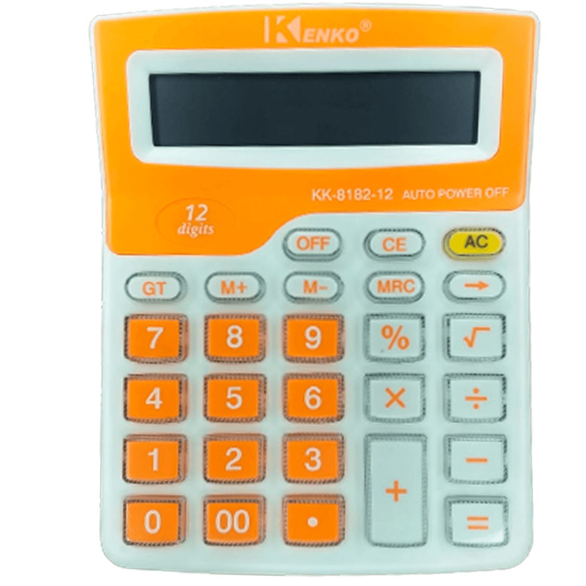 CALCULADORA MESA 12 DIG.KK-8182-12 KENKO LARANJA - Kepel Suprimentos