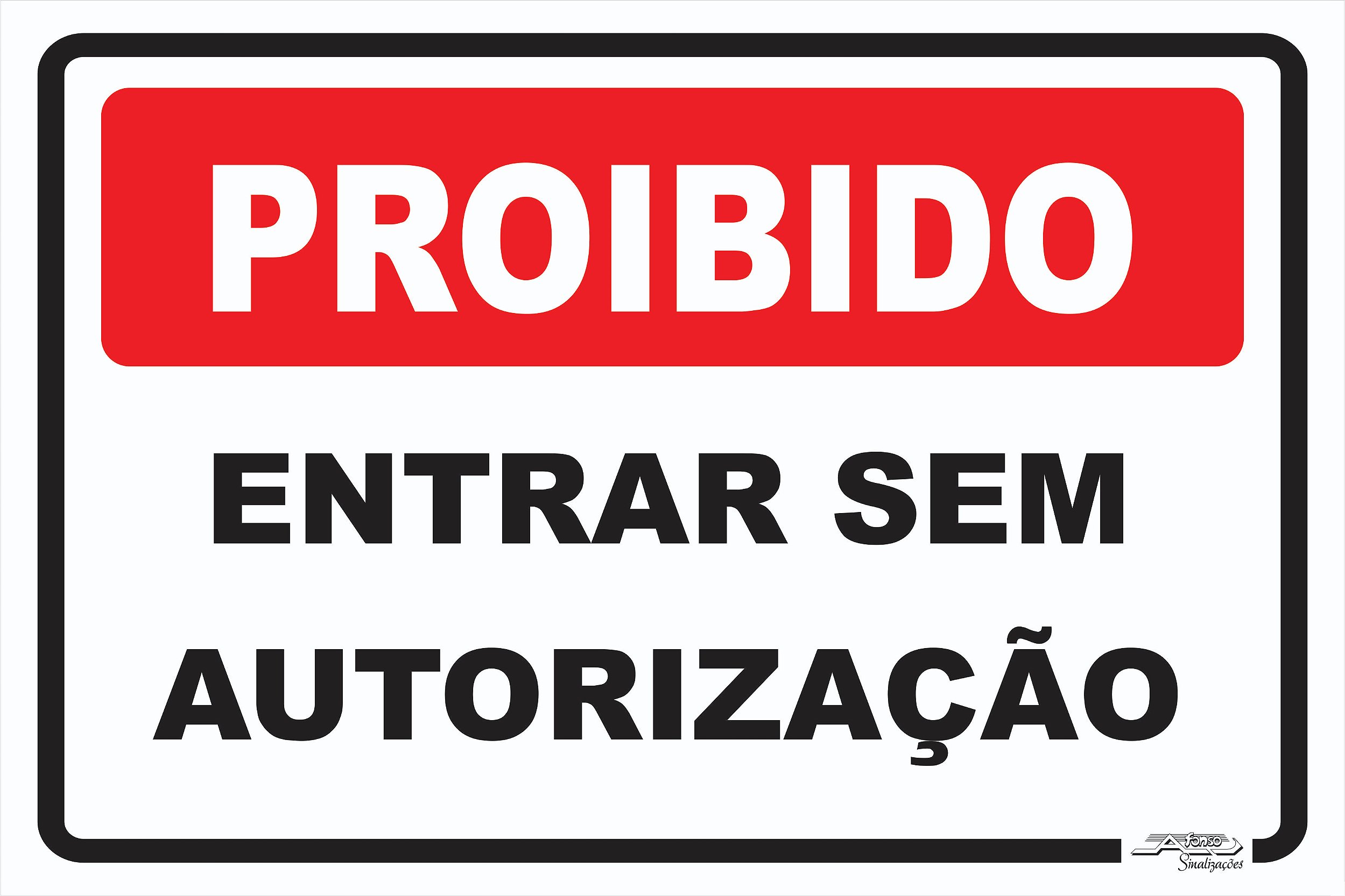 Placa Proibido Jogar Bola - Afonso Adesivos