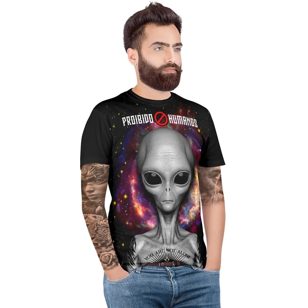 Camiseta Unisex Black ET Malvadão Proibido Humanos