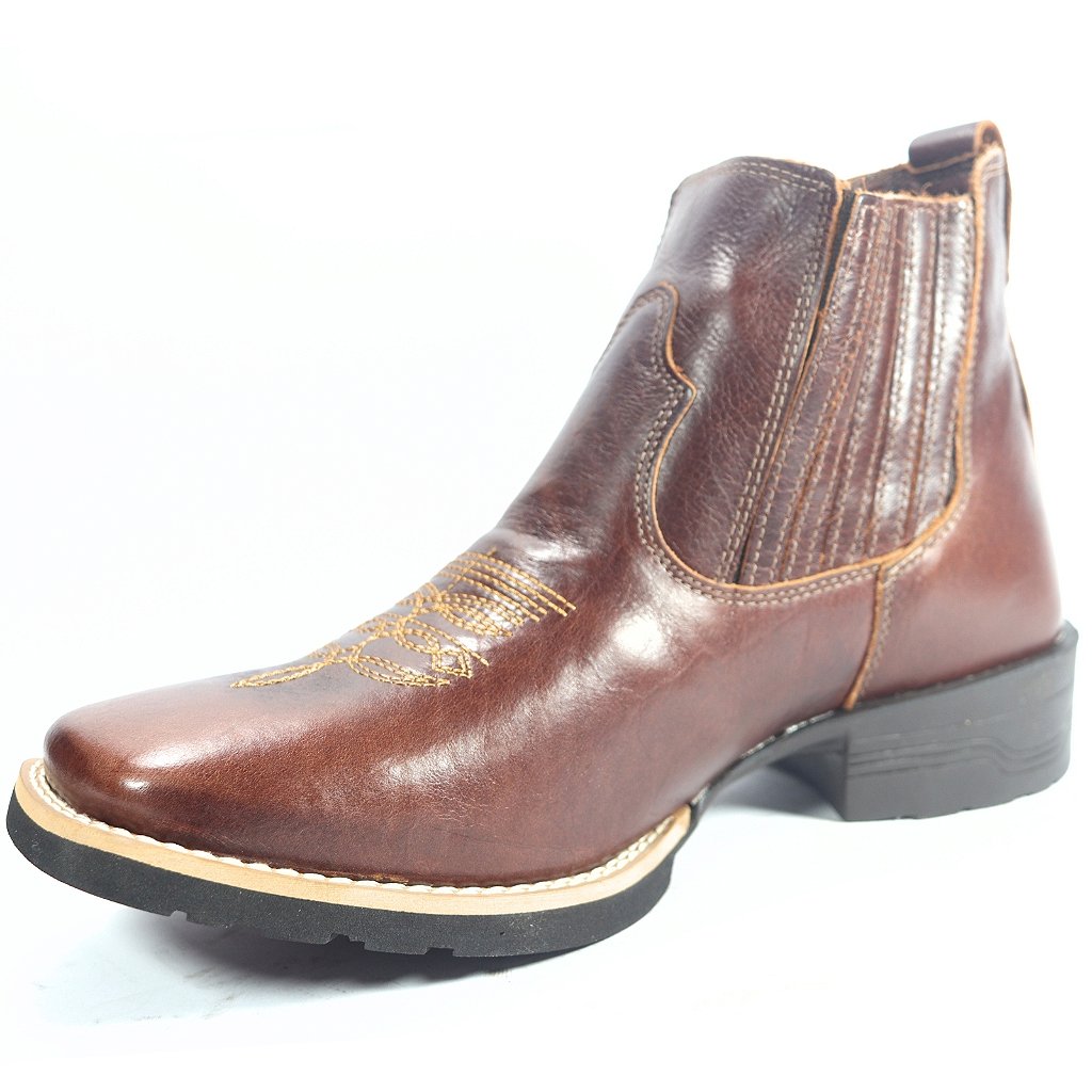Bota Urbana com Bordado 114 - Euro Vinho - Rakau Botinas