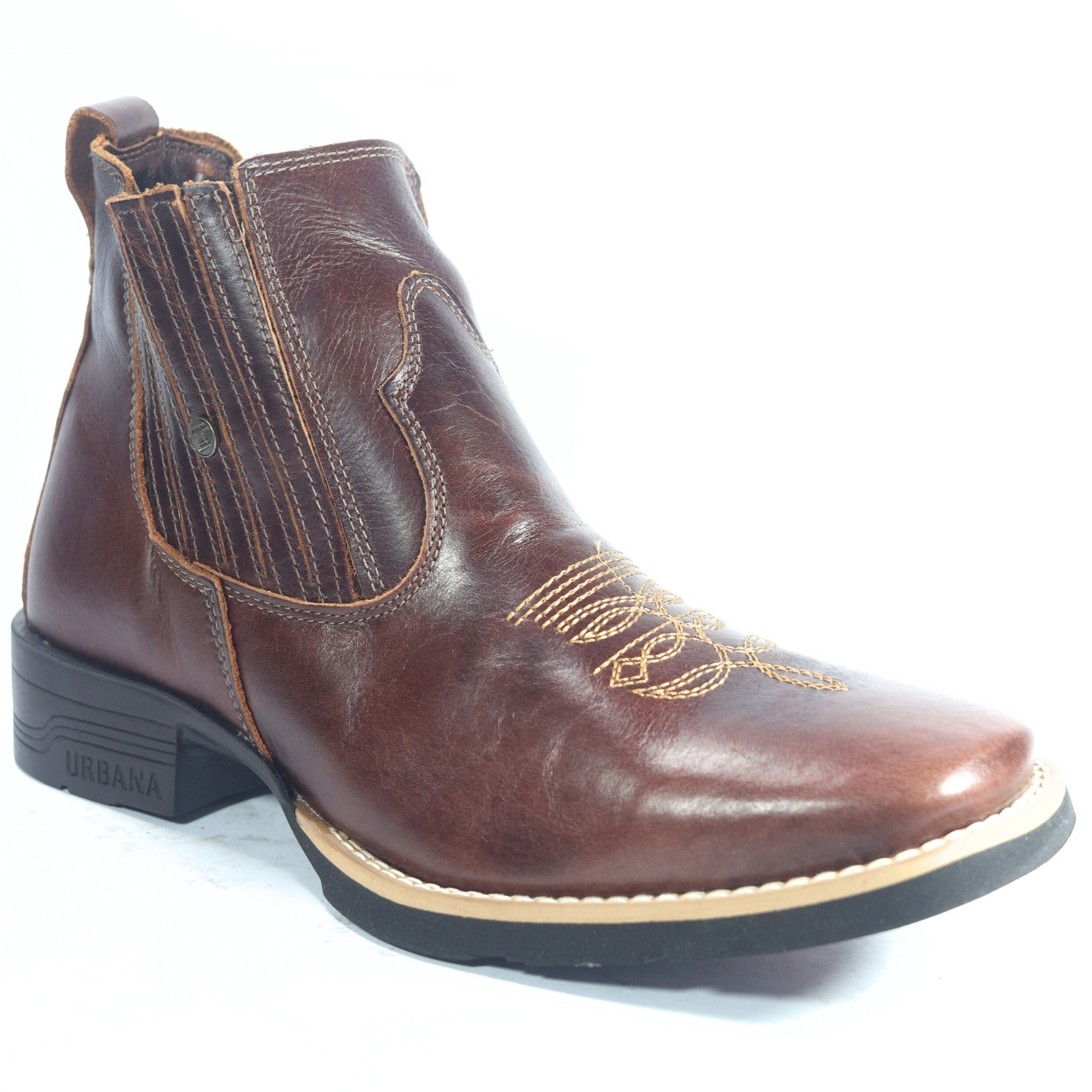 Bota Urbana com Bordado 114 - Euro Vinho - Rakau Botinas