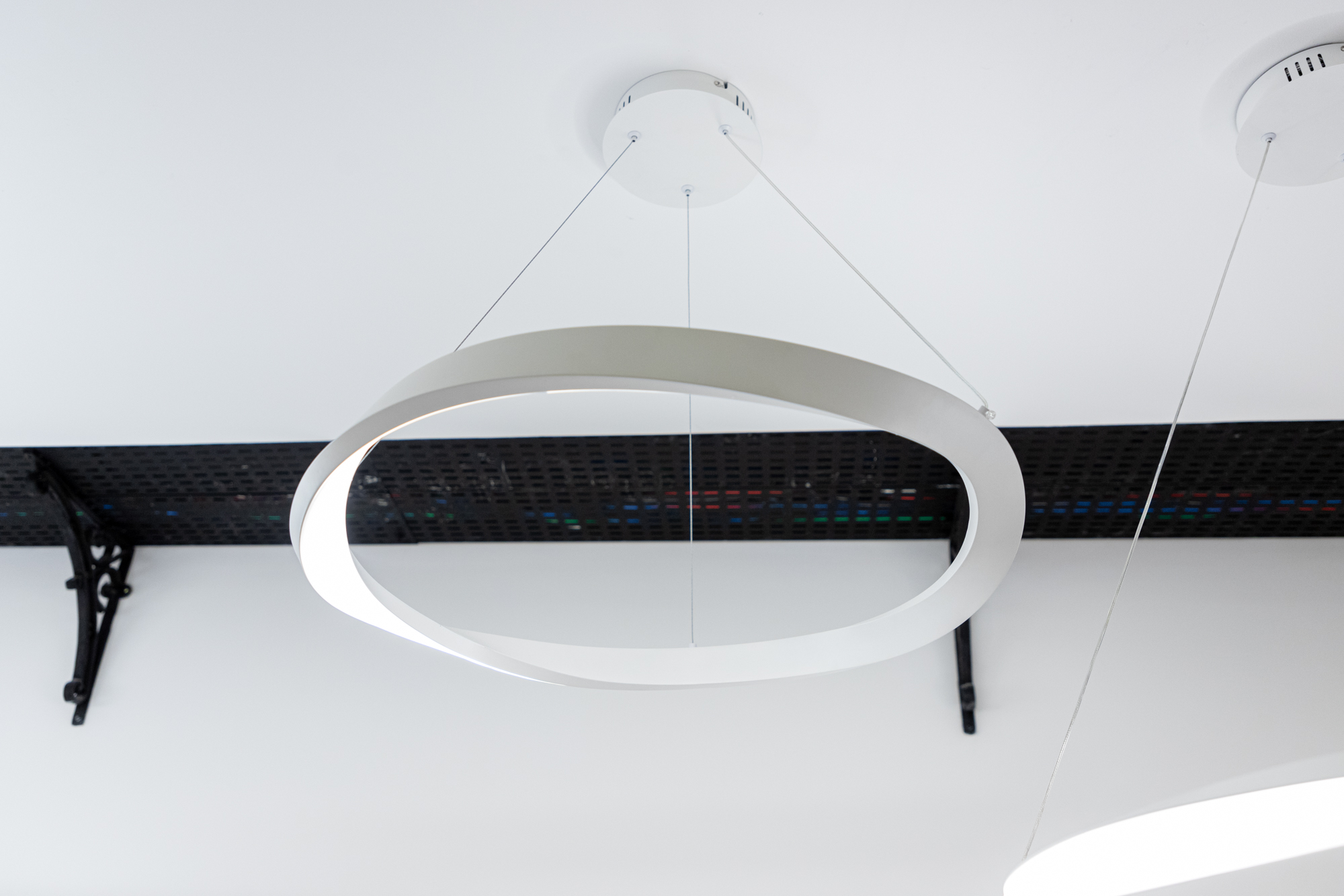 Pendente Mobius Branco 24W (D)60cm Orgânico | MOB1PD01BR060 - O
