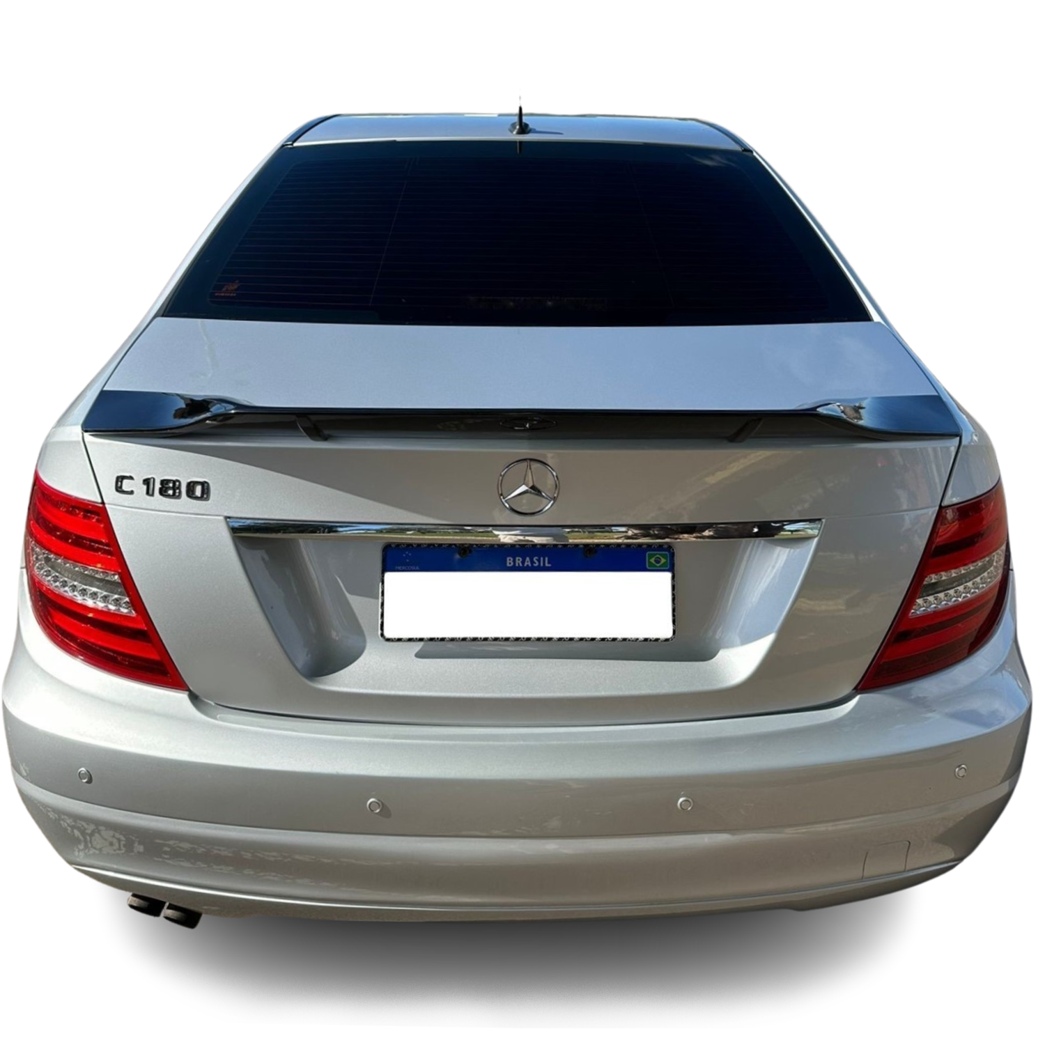 Aerofólio Traseiro Mercedes-Benz C200 W204 Sedan Black Piano - Estilo BR