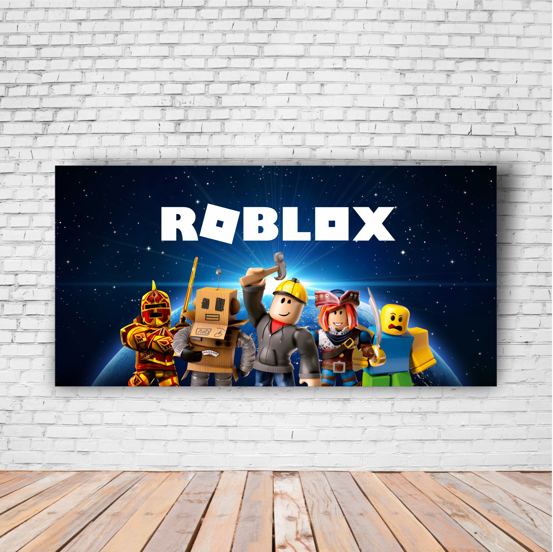 Painel quadrado em microfibra Roblox - Personal Confecções