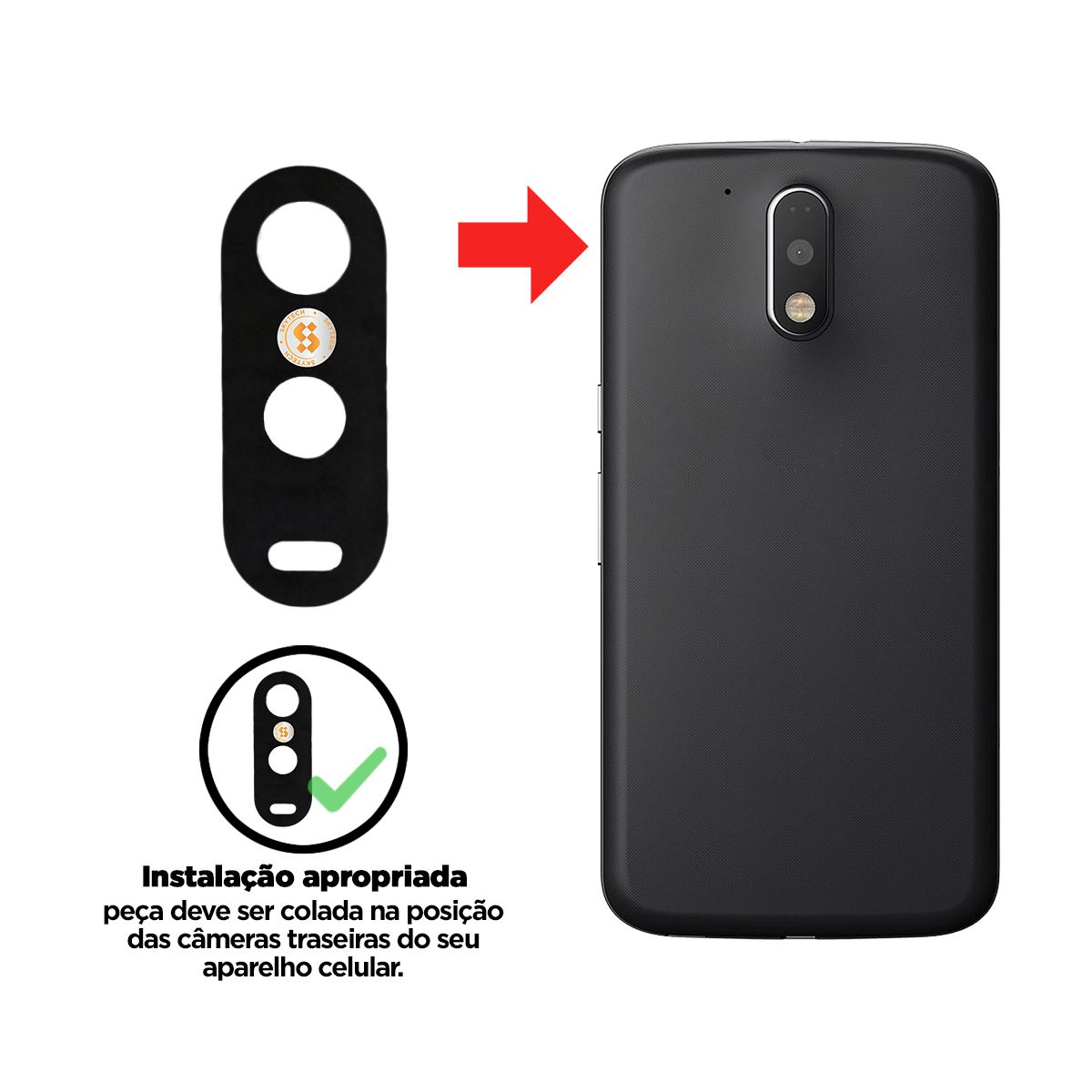 Motorola Moto G4 Plus Preto Vermelho