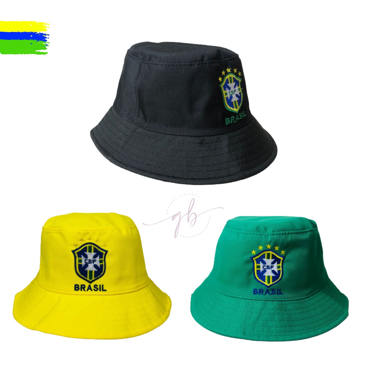 Chapéu Bucket Seleção Brasileira Copa Do Mundo - Gazzone Beauty
