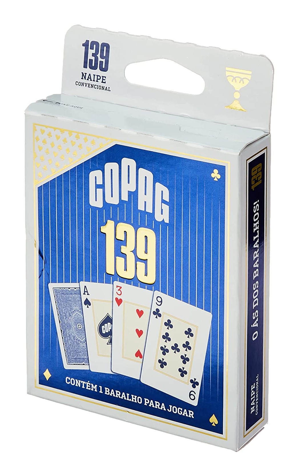 Jogo de Cartas - Baralho para Jogar 139 - Tradicional - Azul - Copag