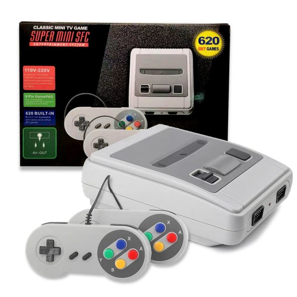 Video Game Mini 620 Jogos Retro Portátil Console Super Clássicos Emulador  TV + 2 Controles - Escorrega o Preço