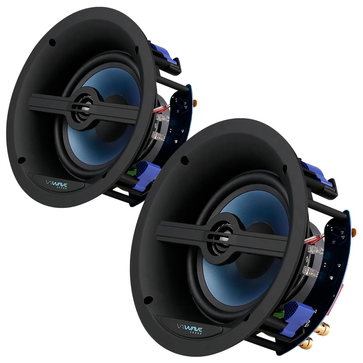 Wave Sound WSR 120 - Par de Caixas de Som de Embutir Tela Slim Quadrada  6,5" 120w - IDMSHOP - Sua loja referência em Áudio e Vídeo