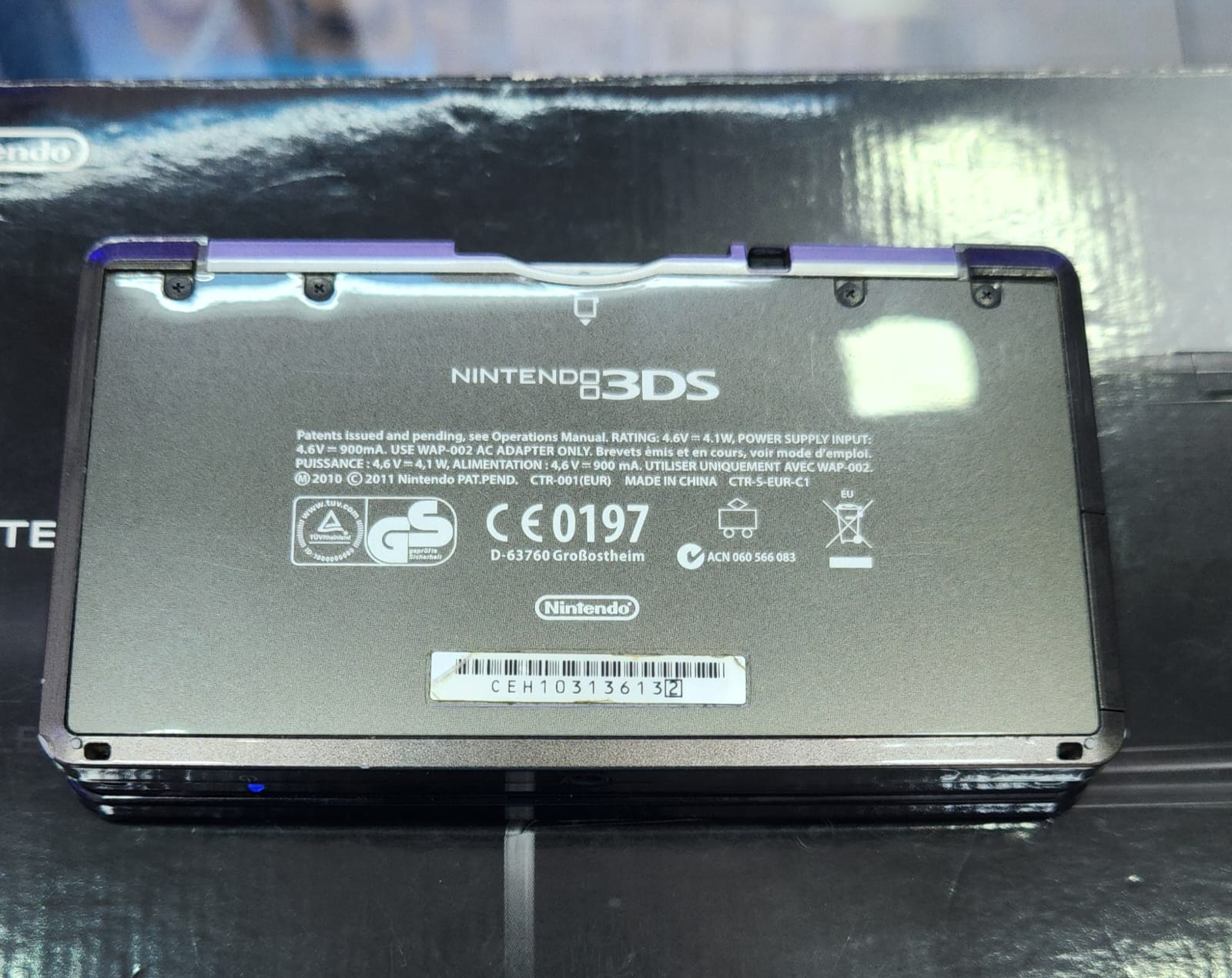 Compre Nintendo 3DS Cosmo Black - Seminovo - Excelente Estado
