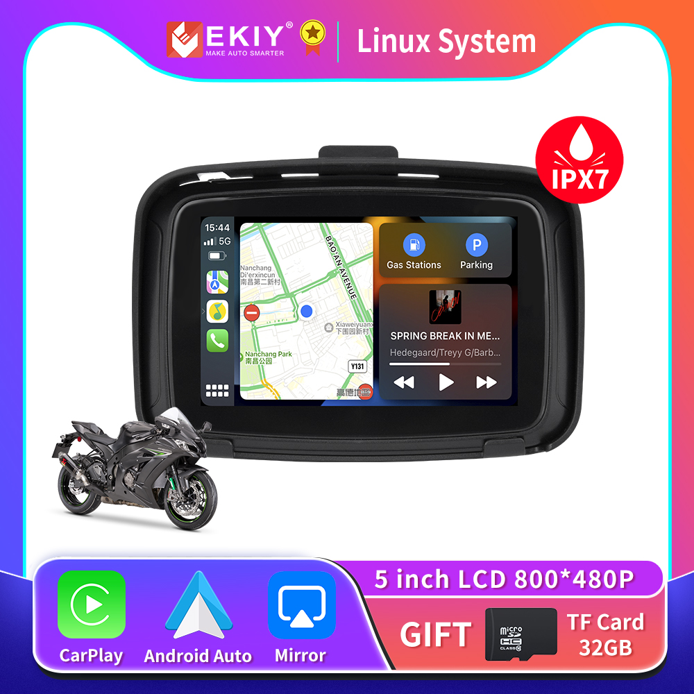 Navegador Gps para Motos e carros Carplay Android Auto - Peças ...