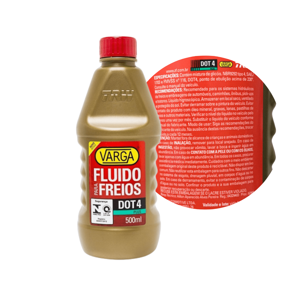 Fluido Freio Dot 4 500ml Trw Rclf00054 - Peças Originais para Carros ...