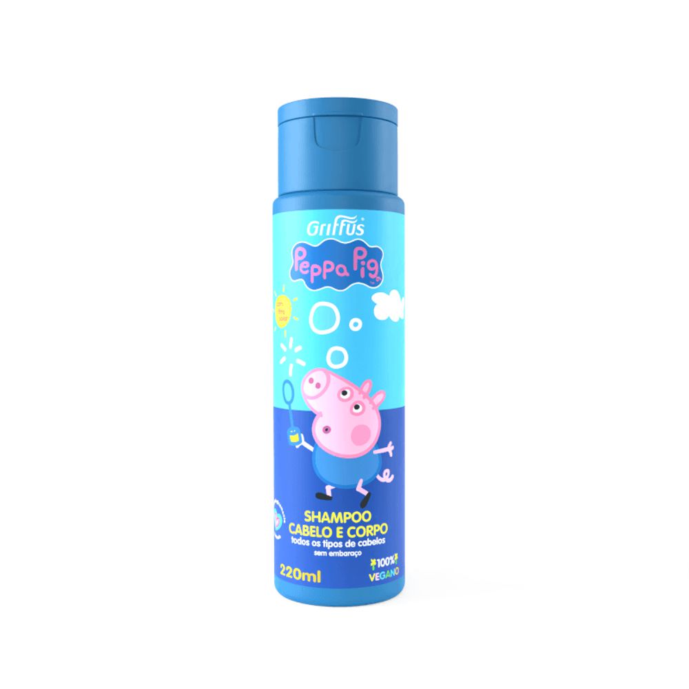 Kit Shampoo 220ml + Multifuncional 220ml Peppa Pig GRIFFUS