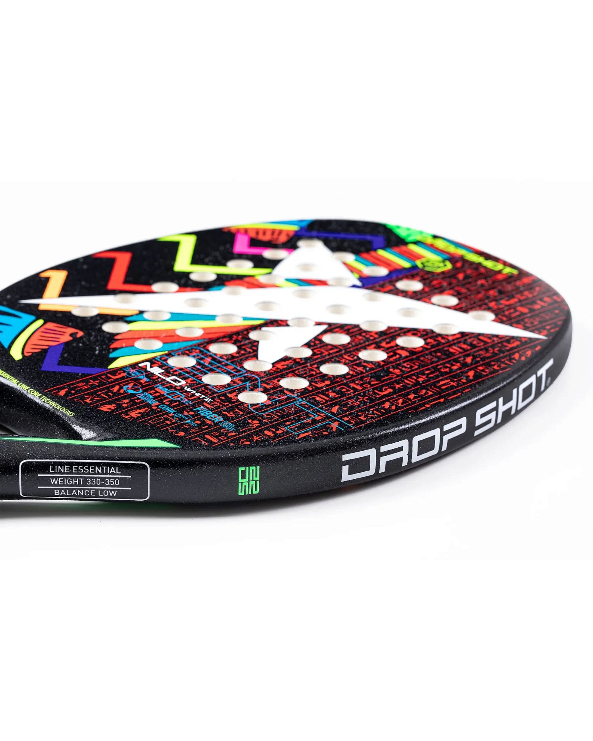 Raquete de Beach Tennis Drop Shot Nilo White BT - Favorita Padel