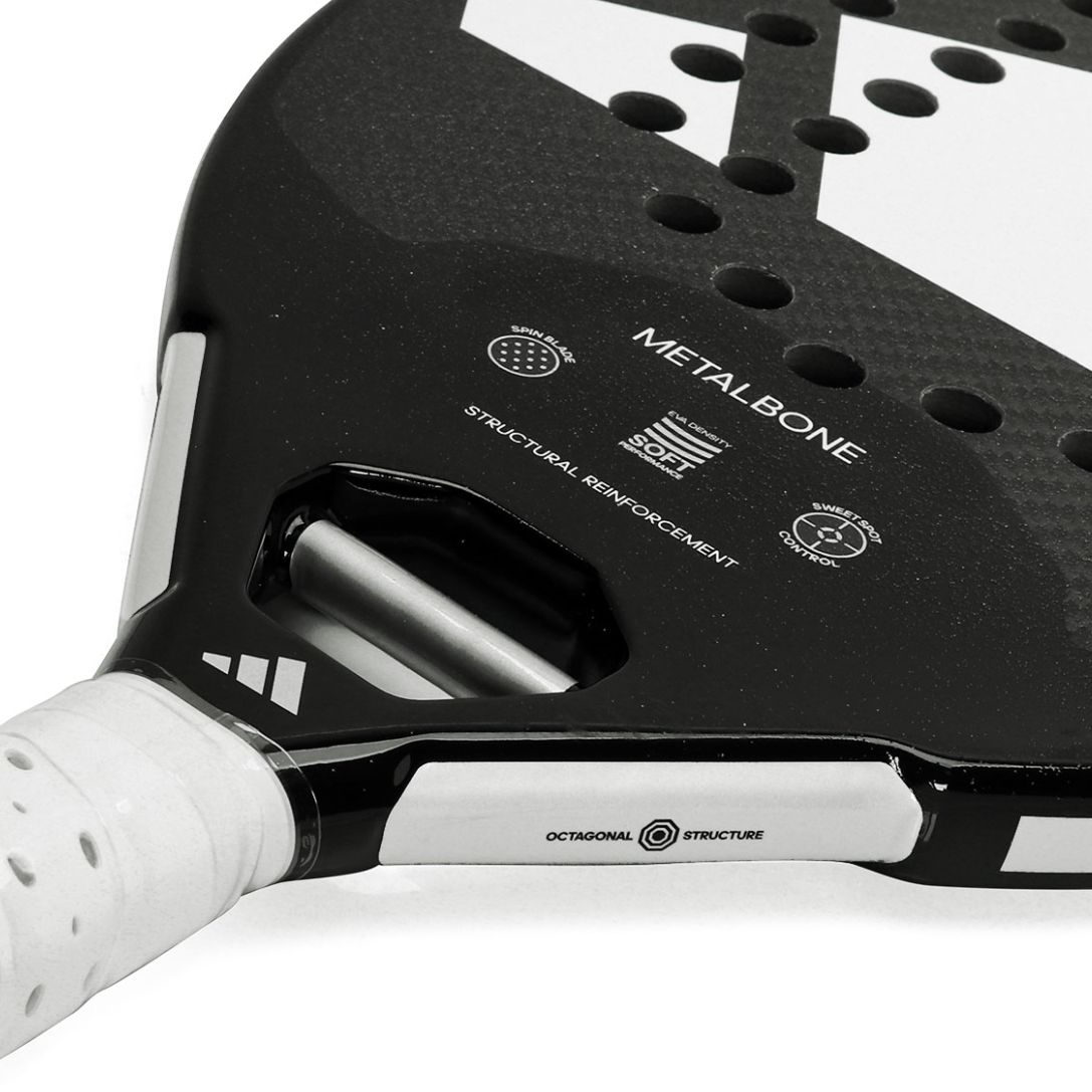 Raquete de Beach Tennis Adidas Metalbone Carbon H14 2024 - Prata