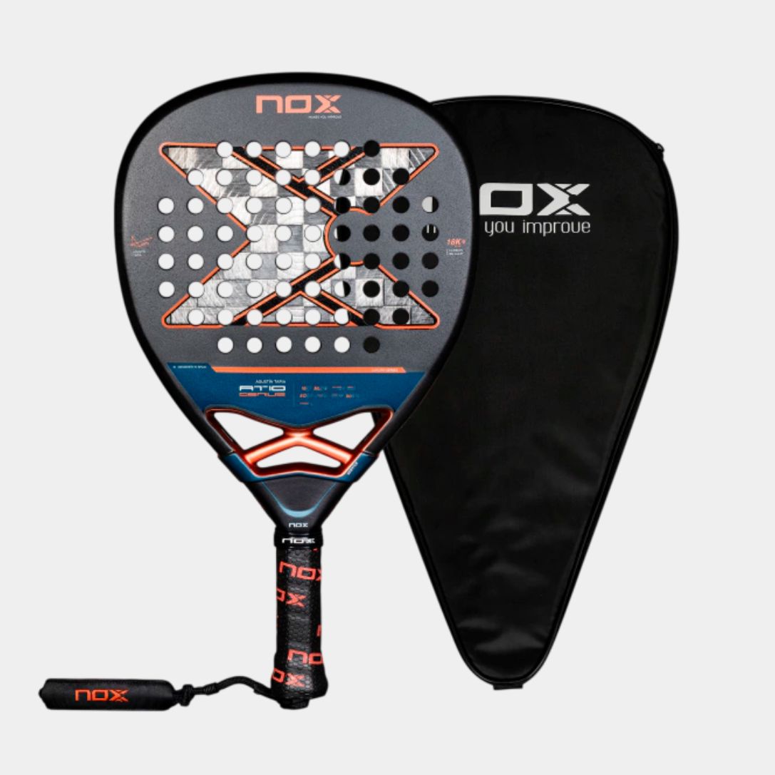 Raquete de Padel AT10 GENIUS ATTACK 18K Alum 2025 | NOX - by