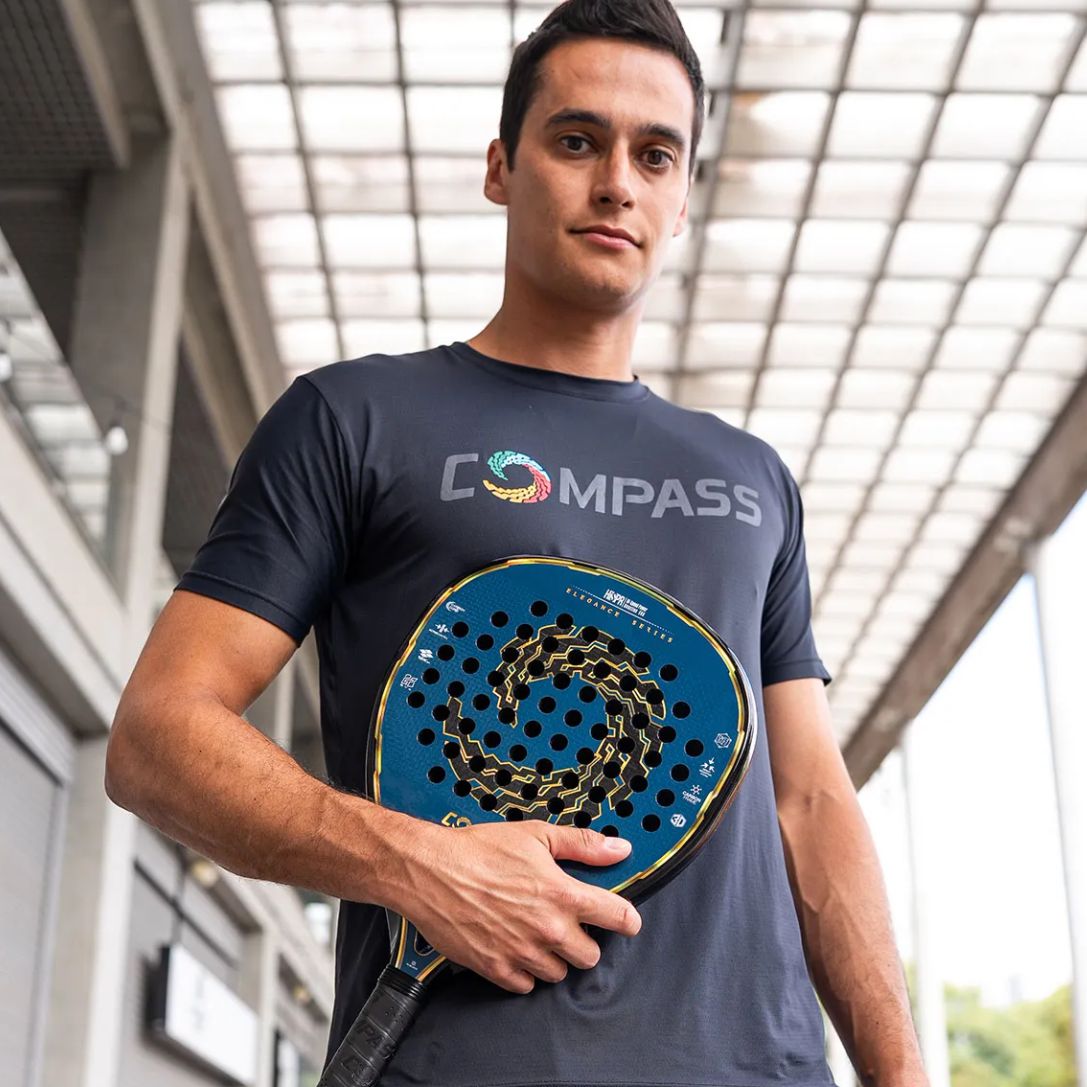 Raquete de Padel Compass Elegancy JJ 12k 2025 - Júlio Julianoti