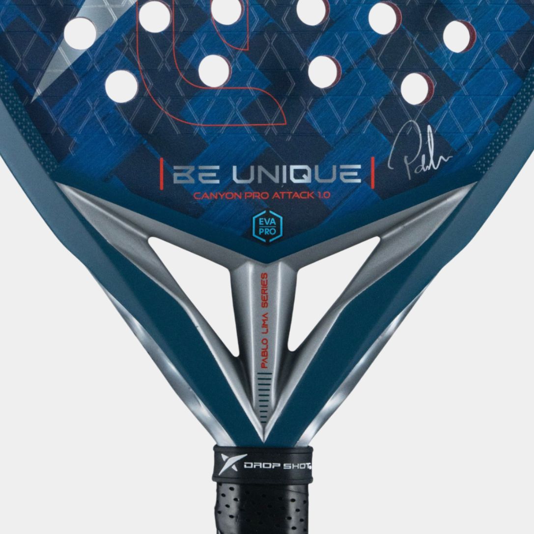 Raquete de Padel DROP SHOT CANYON PRO ATTACK 1.0 LIMA OFICIAL