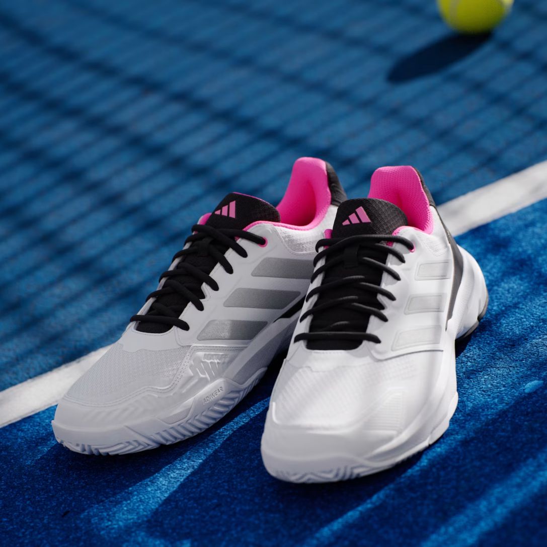 Tênis Adidas Courtjam Control 3 – Masculino Cloud White / Silver