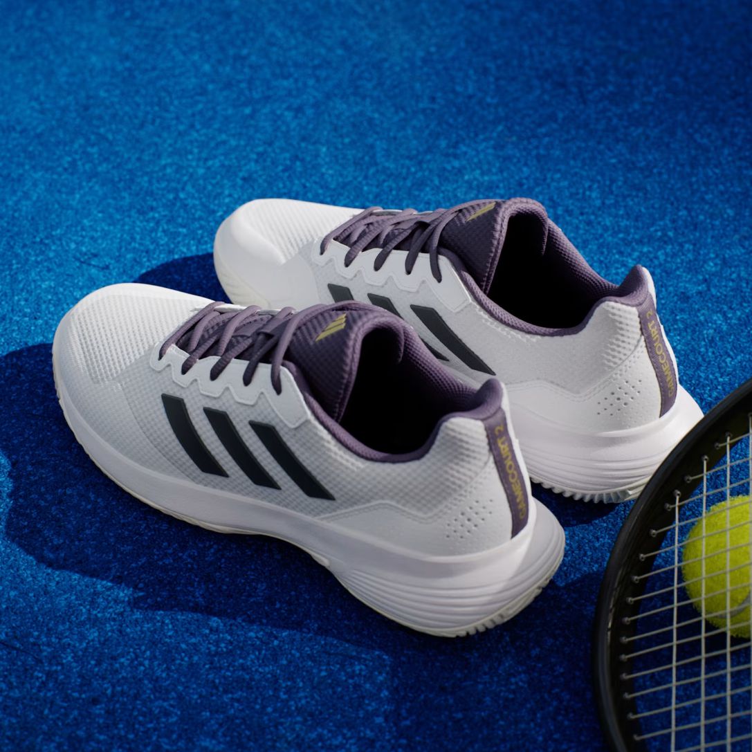 Tênis Adidas Gamecourt 2.0 – Masculino Core White / Core Black