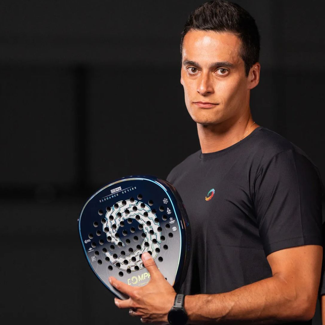 Raquete de Padel Compass Elegancy JJ 12k 2026 - Júlio Julianoti