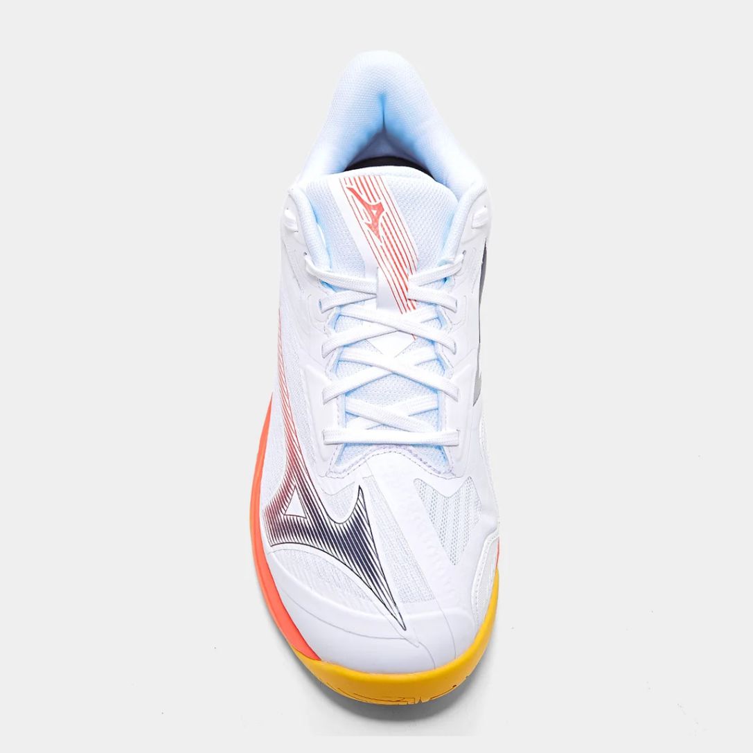 Tênis Mizuno Wave Exceed Court AC Masculino - Branco+Laranja
