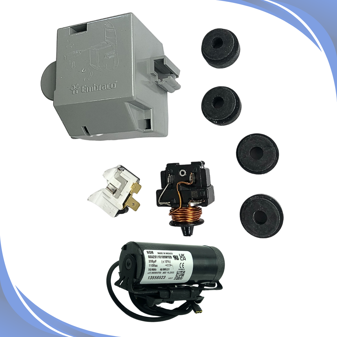 Motor Compressor 1/3+ HP FFU130HAX Embraco Gás R134A 110V - Karisfrio