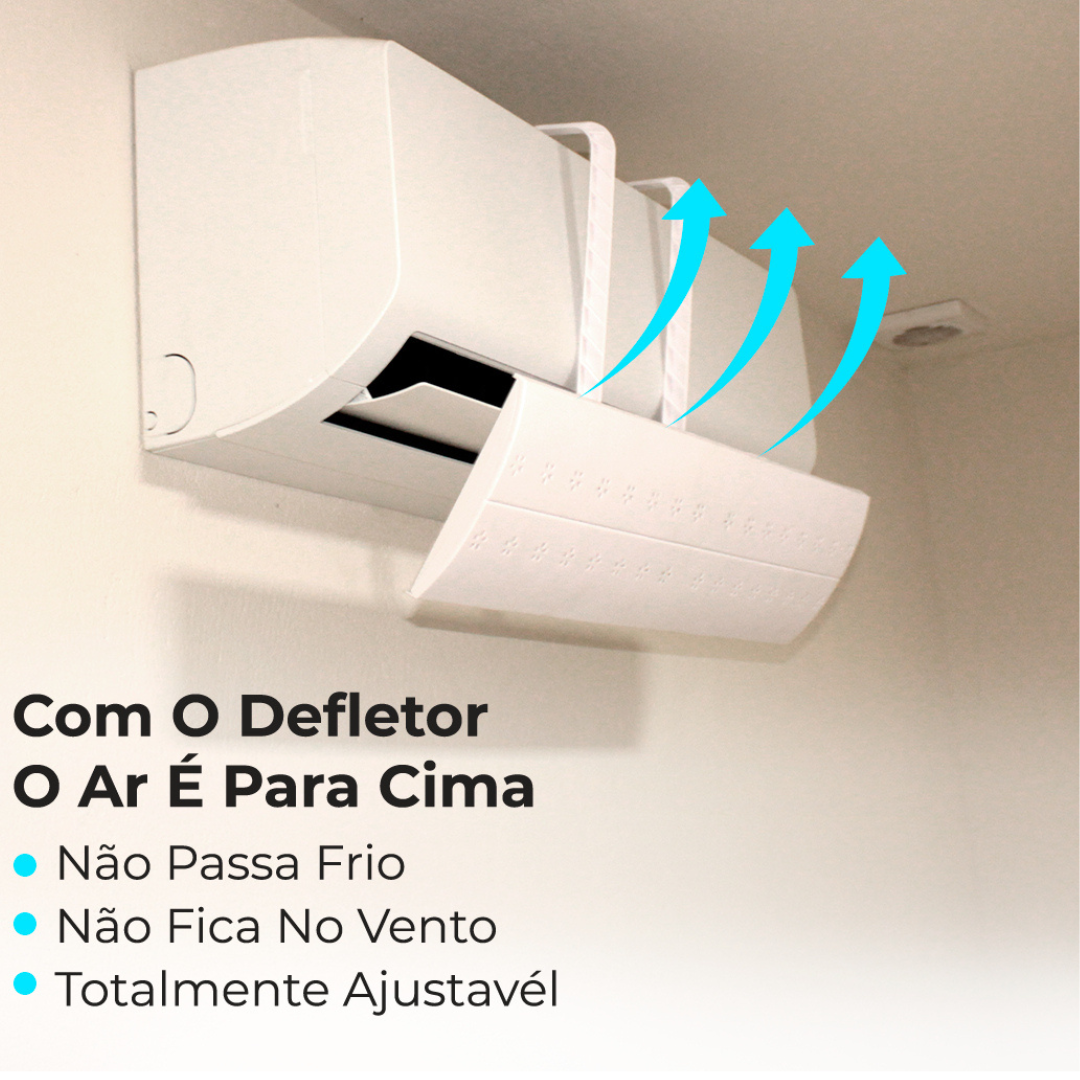 Defletor Defletor Ar Condicionado Split Universal 7 A 30mil Btus Ajustável 65 A ...