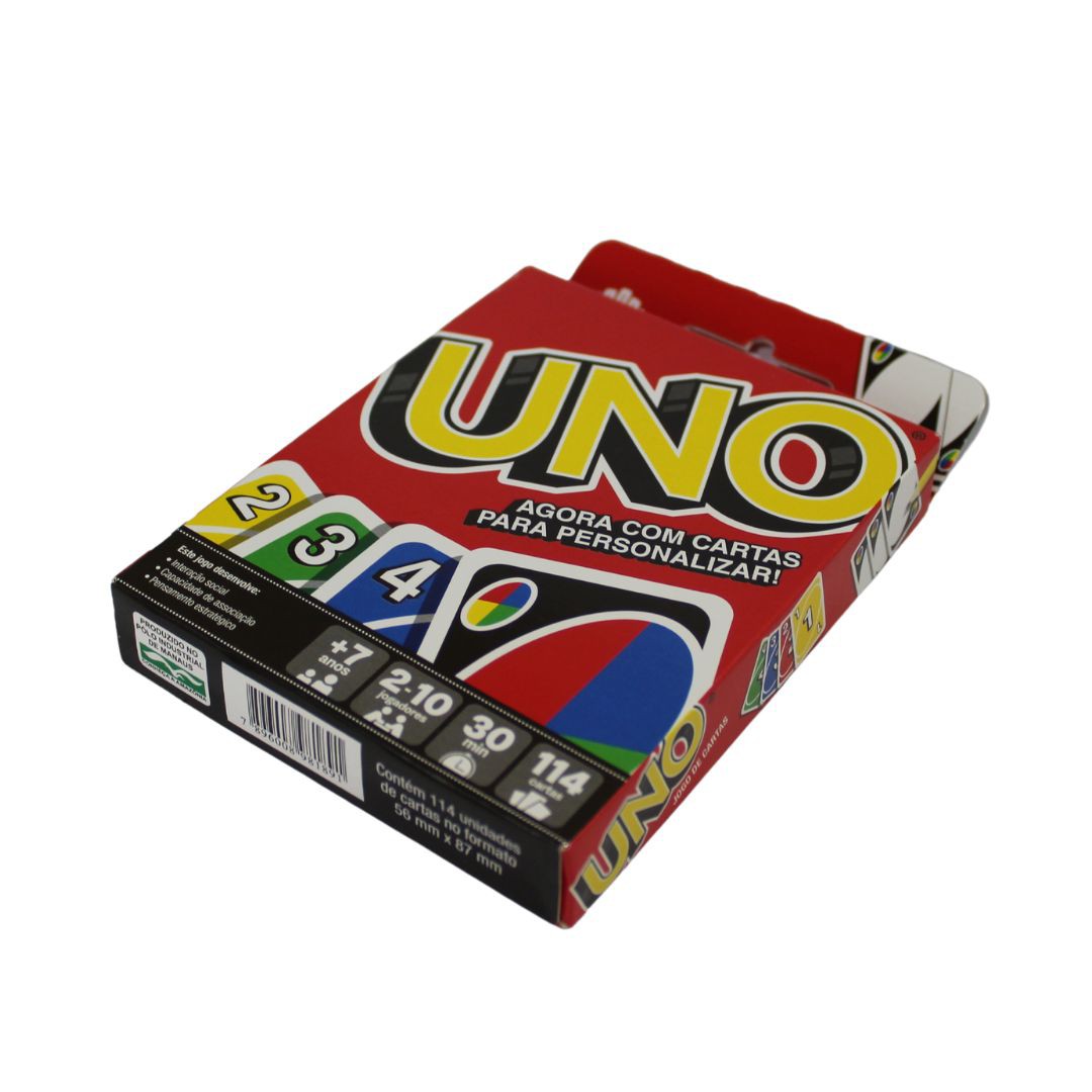 Uno ORIGINAL Contém 2 Baralhos - Jogo De Cartas Uno - Com Cartas