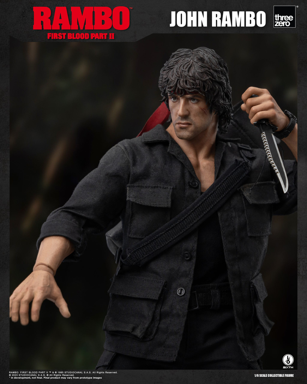 Threezero Rambo: First Blood Part II SiXTH John Rambo 1/6 - PLANET ...