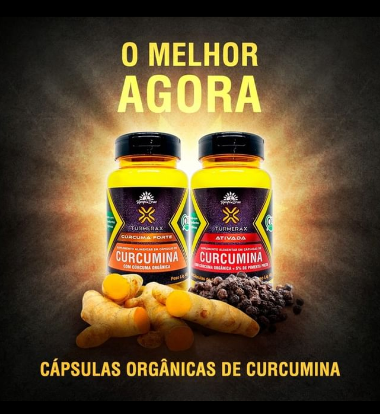 Turmerax Curcumina Cúrcuma Forte Orgânica 600mg 60cps - Delhi ...