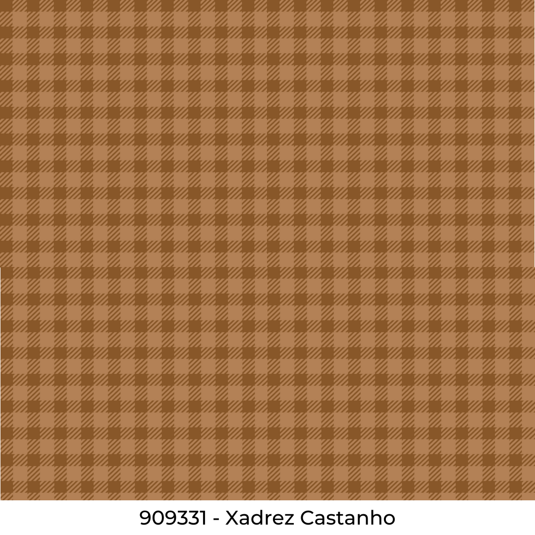 909302 - Xadrez Canário (estampa rotativa) - Fabricart Atacado