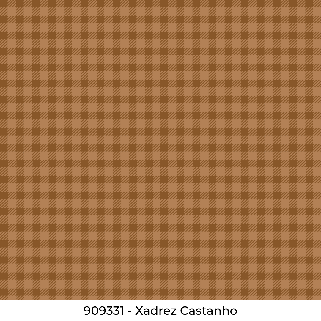 Tecido Xadrez Marrom da Fabricart em Kit de 50x150cm - Bazar Horizonte