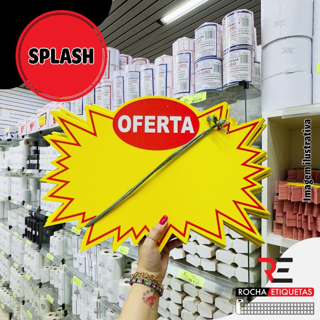 Splash oferta grande 46x32 C/10 UN - Rocha Etiquetas