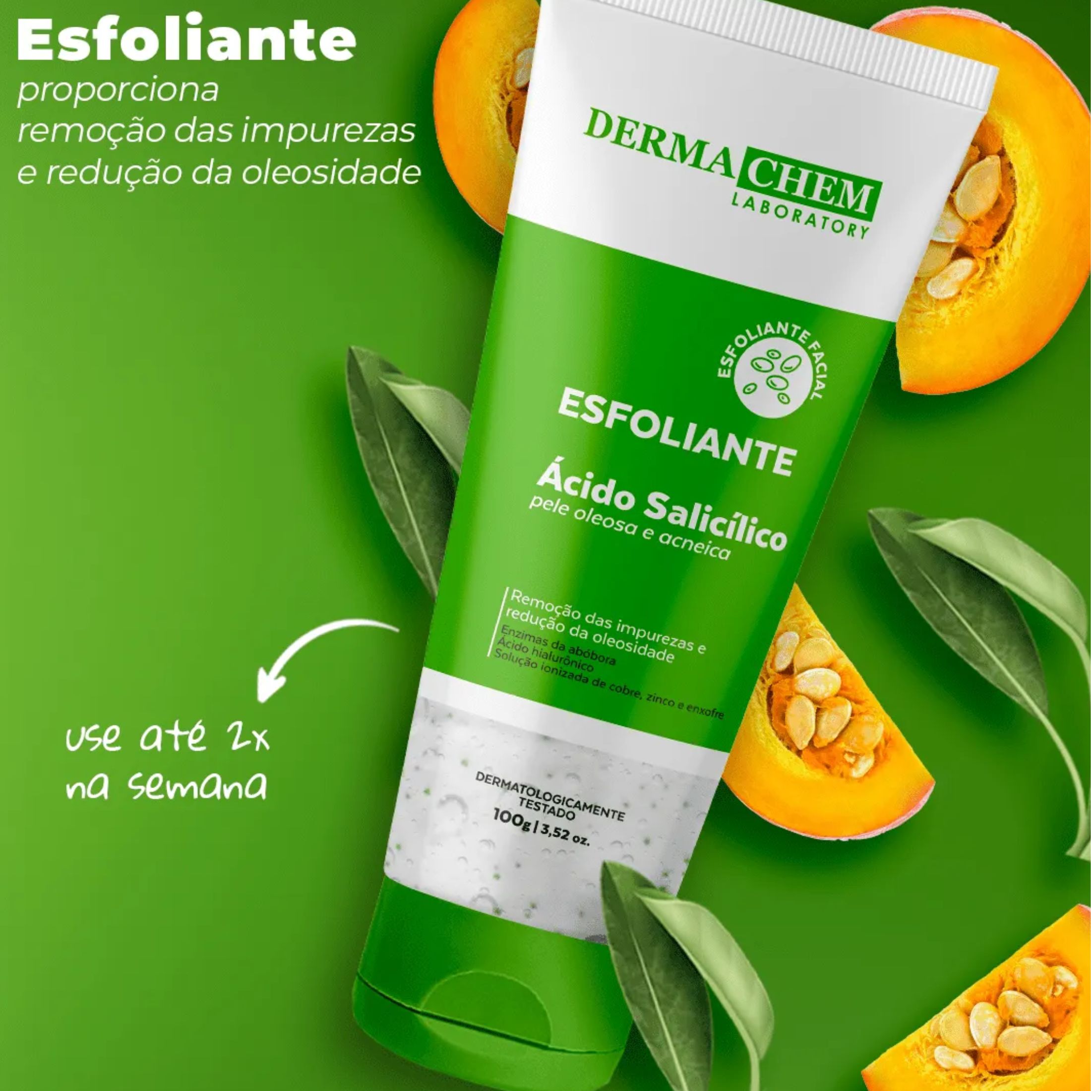 Gel esfoliante para pele oleosa ácido salicílico Dermachem - TM Makeup