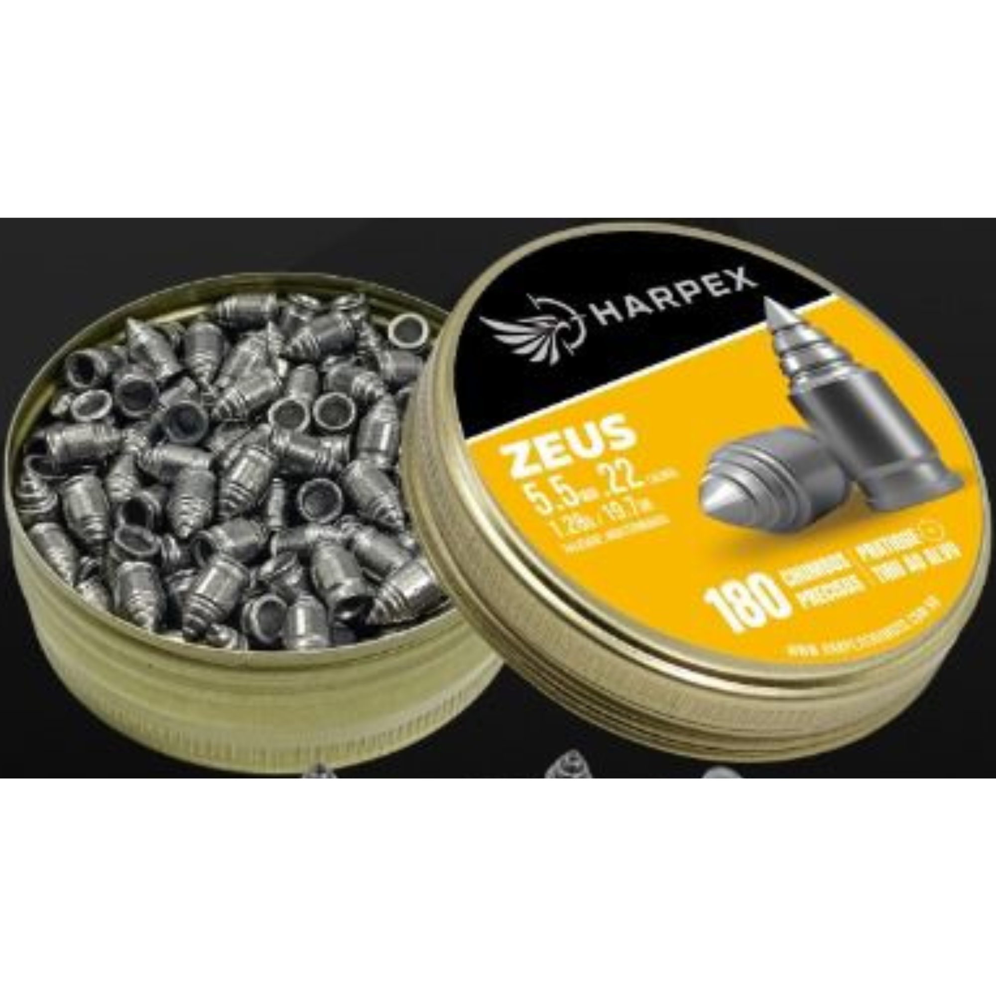Chumbinho Pressão Harpex Zeus 5,5 Mm .22 P/ Carabina Premium 180 ...