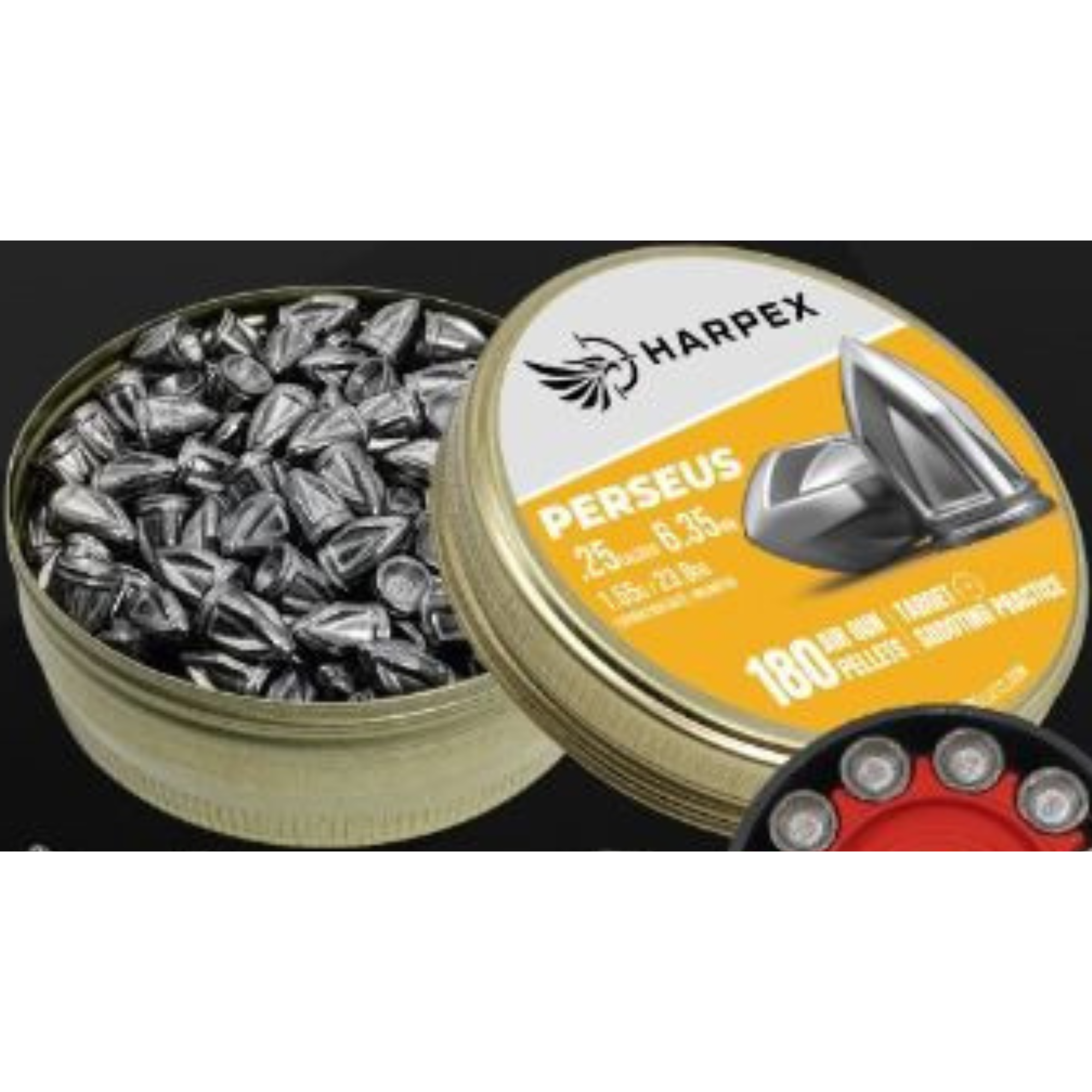 Chumbinho Harpex Perseus para Carabina Pressão 6,35 mm .25 180 Unidades ...