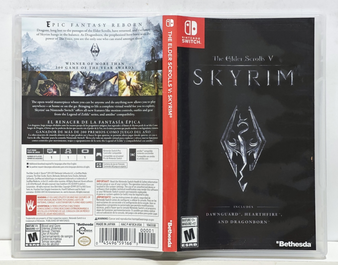 The Elder Scrolls V Skyrim - Nintendo Switch - Semi-Novo - Carvalho Games